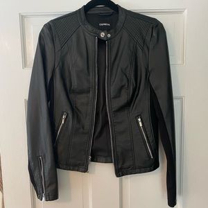 Express Black Leather Jacket